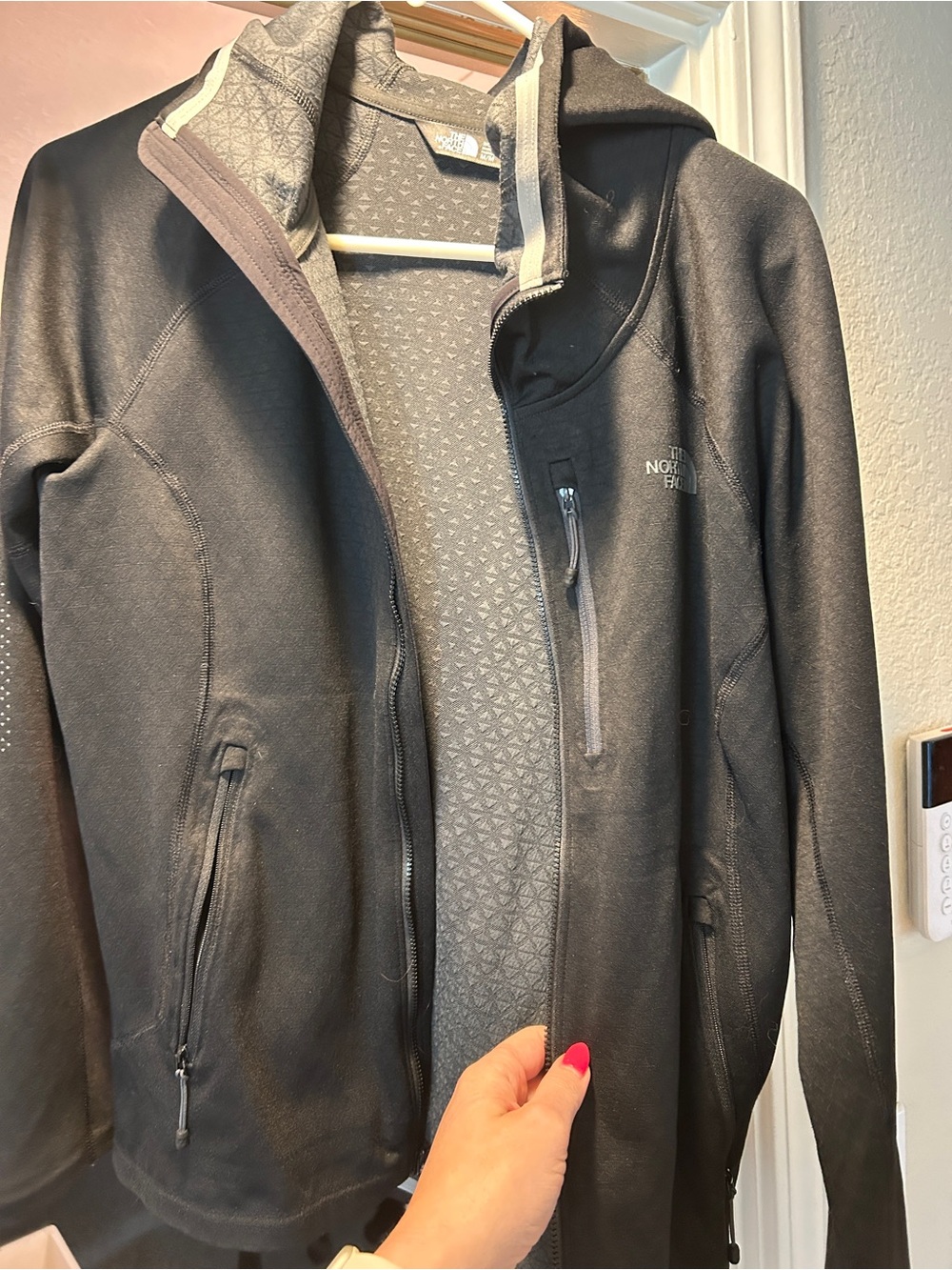 The North Face Black Hooded Performance Softshell Jacket